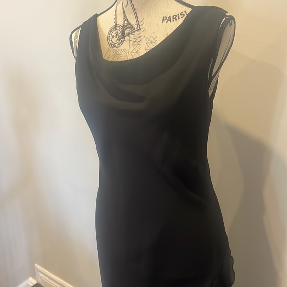 VINTAGE BLACK COCKTAIL GOWN - Picture 2 of 7